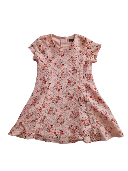 Robe fleurie rose 18-24 mois