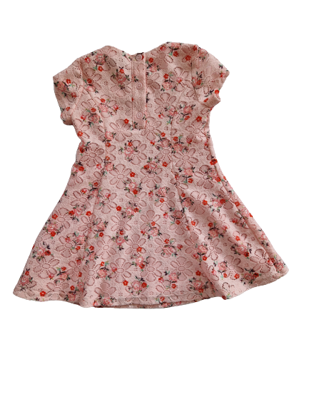Robe fleurie rose 18-24 mois