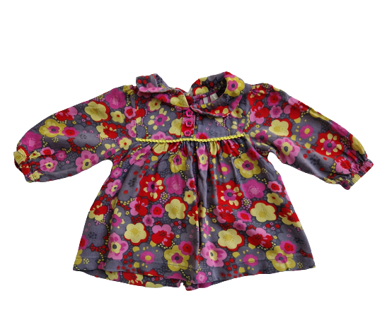 Blouse fleurie manches longues 9 mois