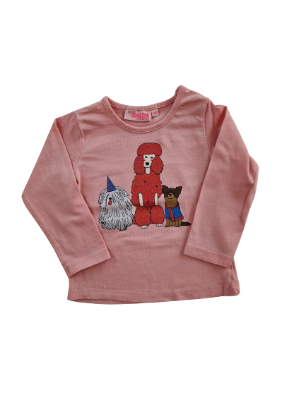 Tee-shirt rose manches longues 12 mois