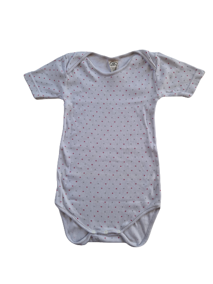 Lot de trois bodys rose, fuchsia et blanc étoile 3 ans