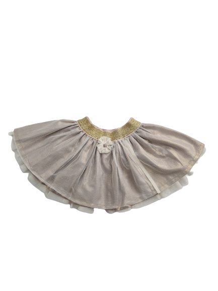 Jupe marron en tulle pailleté 9 mois