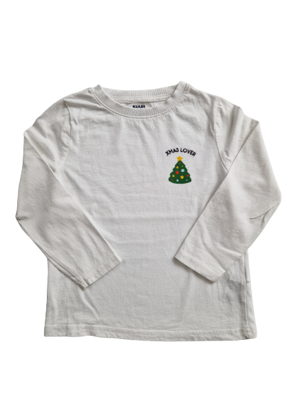 Tee-shirt blanc manches longues 5 ans