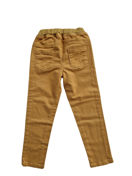Pantalon jaune moutarde 4 ans