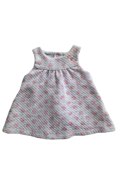 Robe grise imprimée 1 mois
