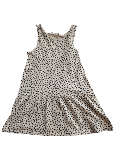 Robe marron imprimée noir 24 mois