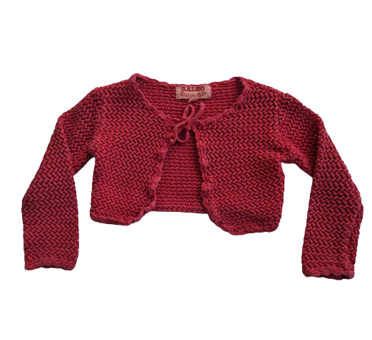 Boléro rose 24 mois