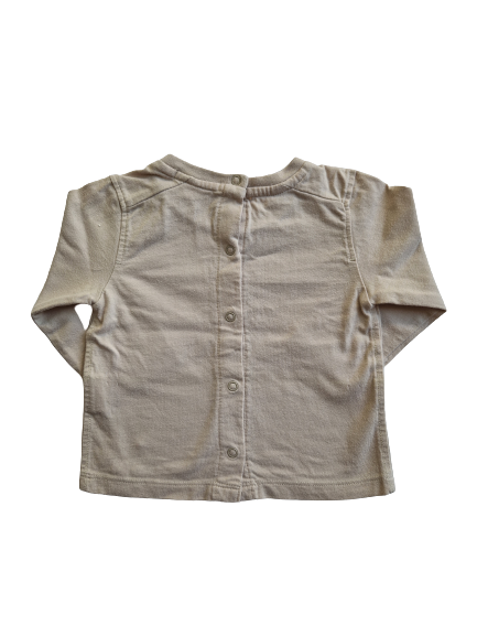 Tee-shirt marron manches longues 6 mois