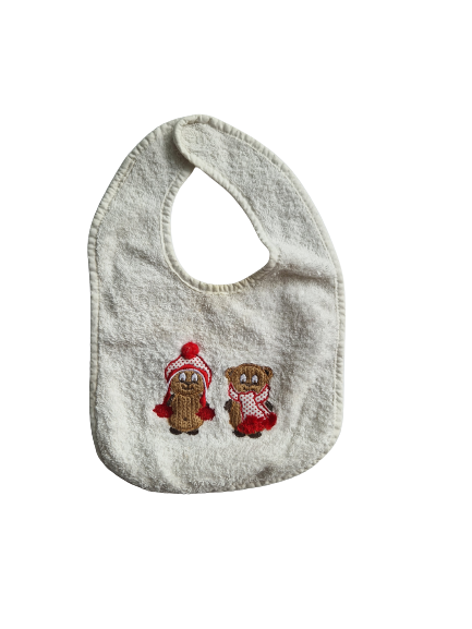 Bavoir blanc 3-6 mois