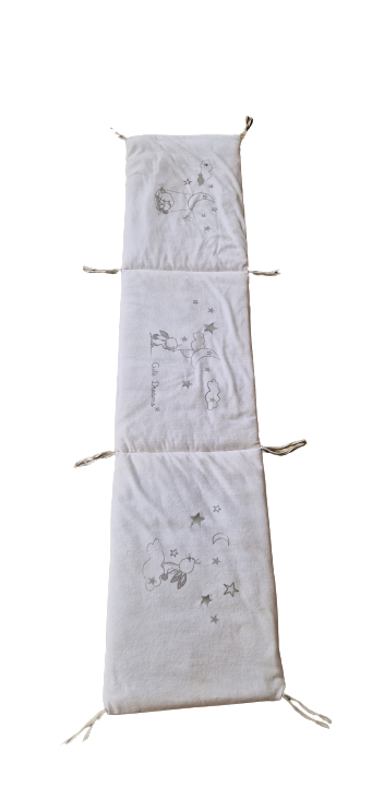 Tour de lit blanc 180X40 cm