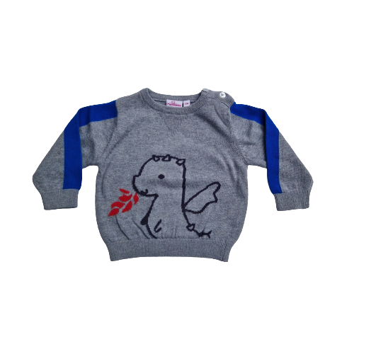 Pull gris 12 mois