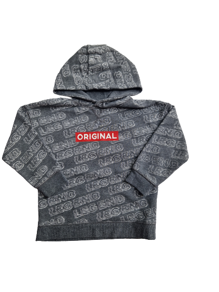 Sweat gris à capuche 4-5 ans