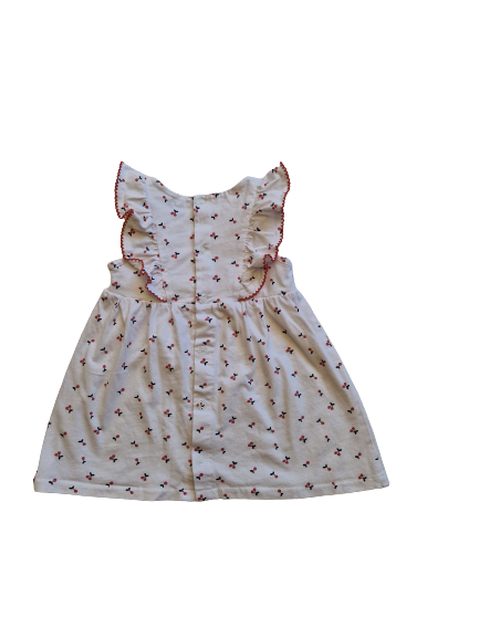 Robe blanche imprimée 9 mois