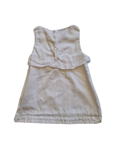 Robe blanche 12 mois