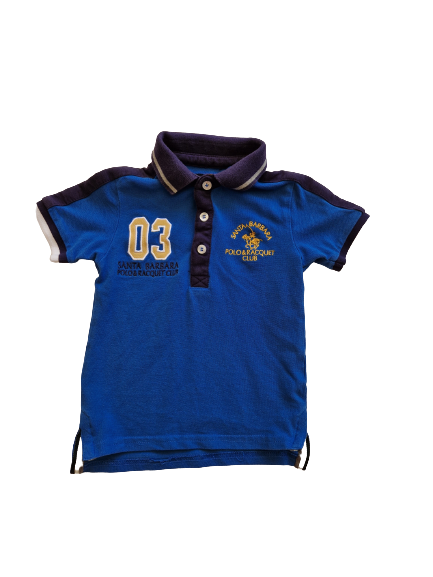 Polo bleu santa barbara 3-4 ans