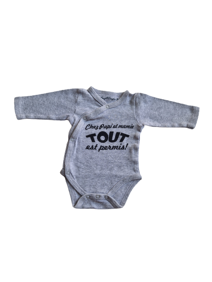 Body gris 3 mois