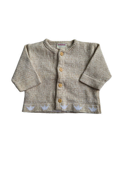 Gilet marron chiné 3 mois