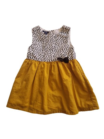 Robe haut imprimée bas moutarde 9 mois