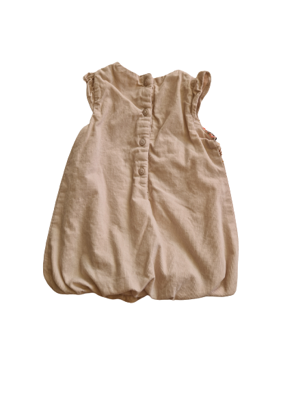 Robe écru imprimée animaux 12 mois