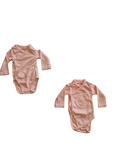 Lot de deux bodys rose 1 mois