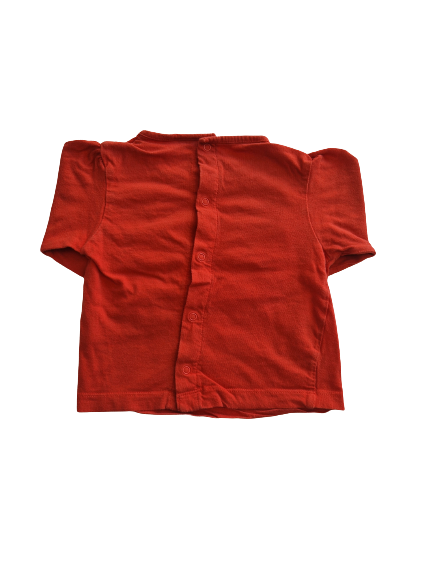 Tee-shirt rouge Minnie manches longues 12 mois
