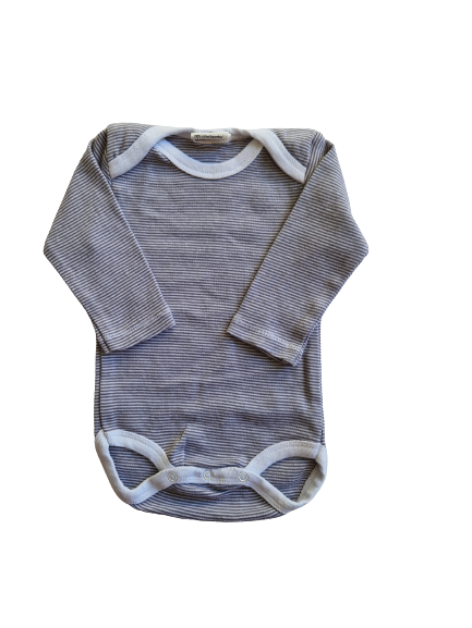 Body à rayures grise 3 mois