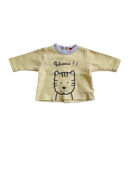 Tee-shirt jaune manches longues naissance