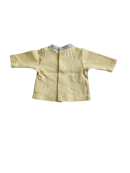 Tee-shirt jaune manches longues naissance