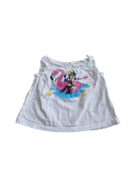 Débardeur blanc Minnie 12 mois