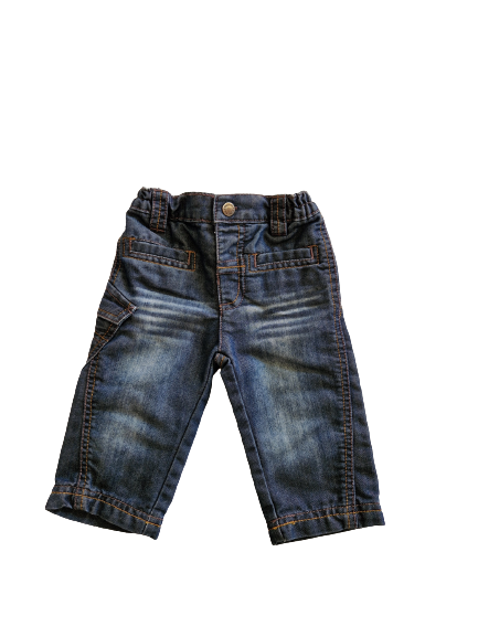 Jean bleu taille élastique 6 mois