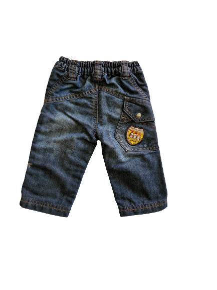 Jean bleu taille élastique 6 mois