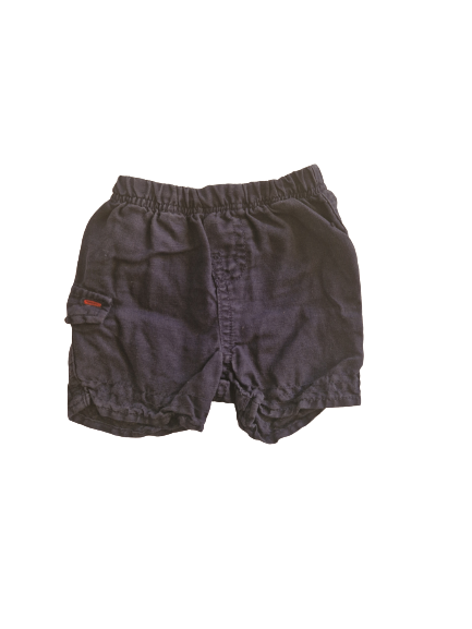 Ensemble short et bleu et tee-shirt blanc imprimé 6 mois