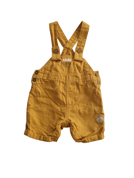 Salopette courte moutarde 3 mois
