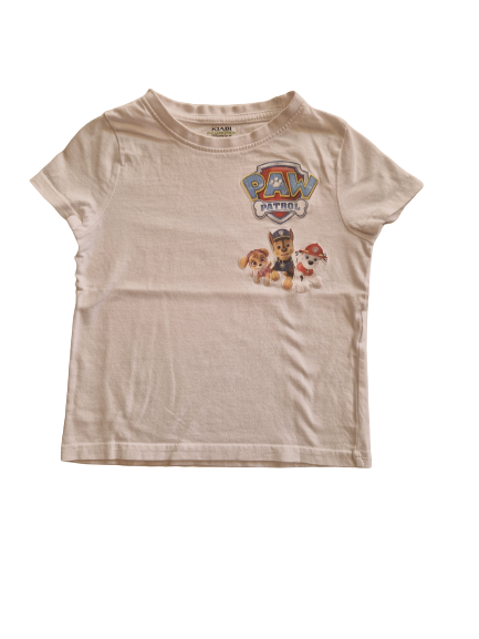 Tee-shirt blanc Paw Patrol 3 ans