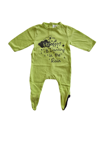 Pyjama vert anis 1 mois