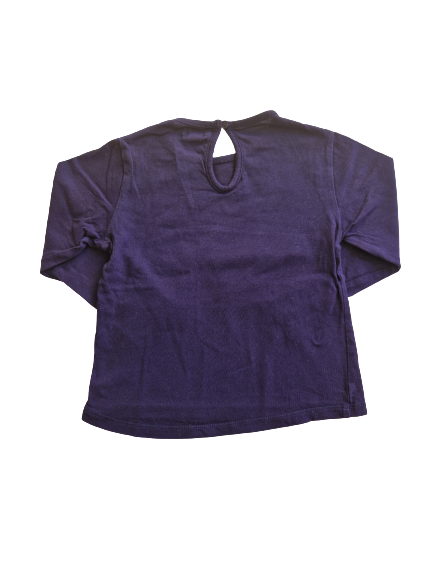 Tee-shirt noir manches longues 3 ans