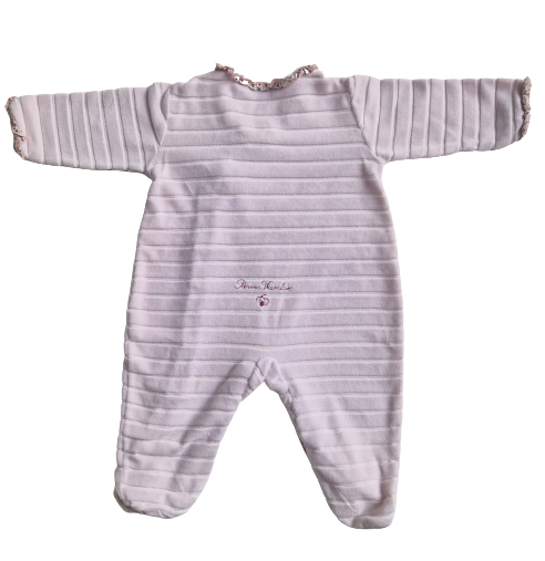Pyjama rose en velours 12 mois