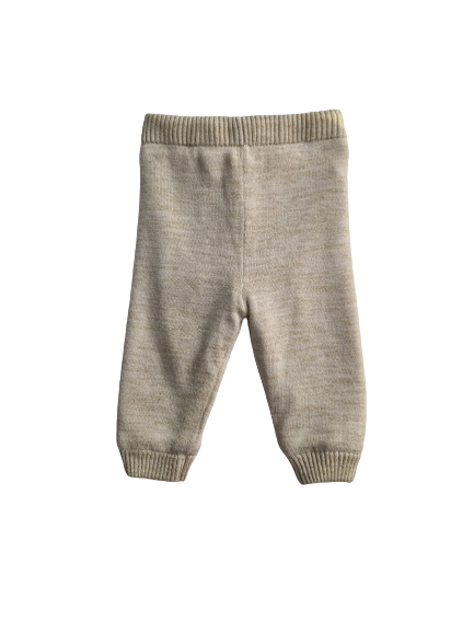 Legging écru fil doré doublure polaire 12 mois