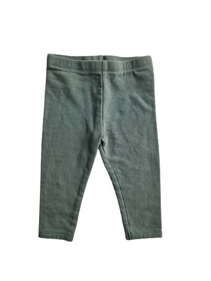 Legging vert molletonné 12 mois