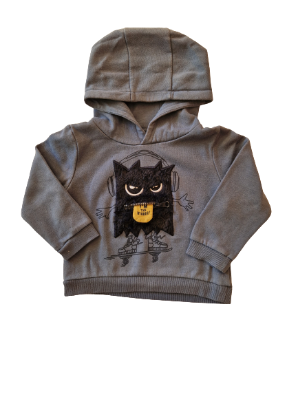 Sweat bleu à capuche 3 ans