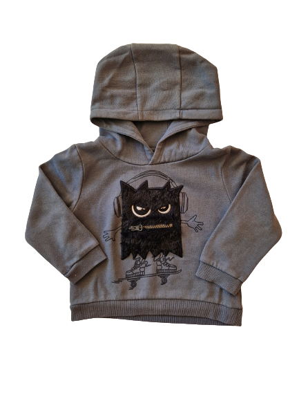 Sweat bleu à capuche 3 ans