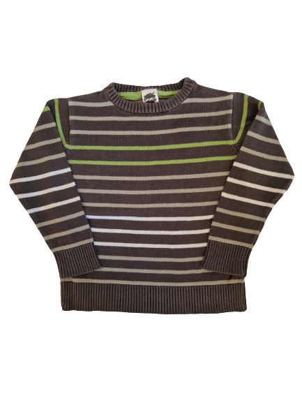 Pull gris rayé 3 ans