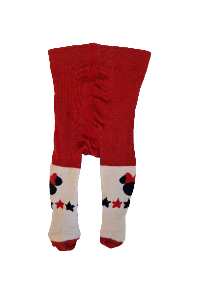 Collant rouge motif Minnie 1-3 mois