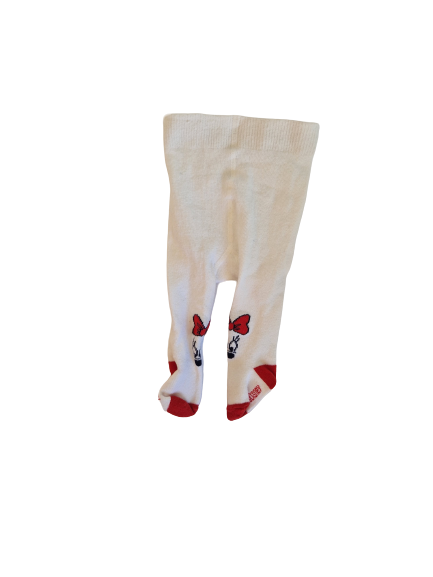 Collant blanc motif Minnie  1-3 mois