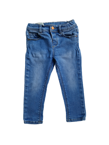 Jean bleu clair taille ajustable 18-24 mois