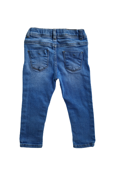 Jean bleu clair taille ajustable 18-24 mois