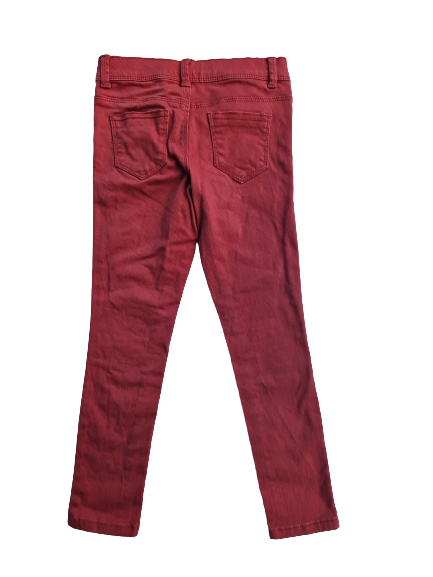 Jean skinny rouge 5 ans