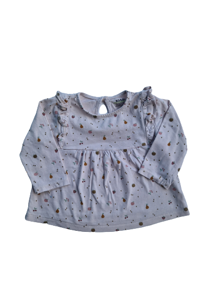 Blouse orangé imprimée 6 mois