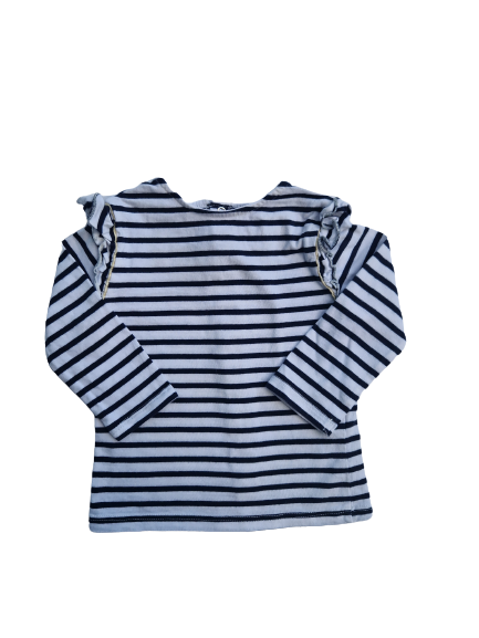 Tee-shirt marin manches longues 6 mois
