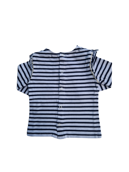 Tee-shirt marin manches longues 6 mois